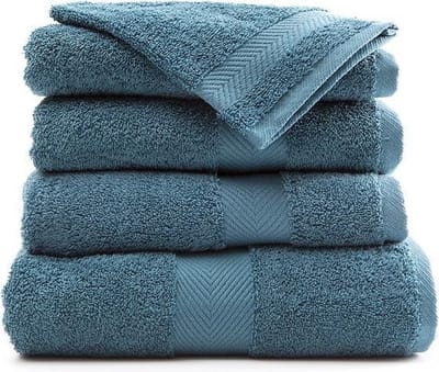 Casilin Royal Touch - Hotel Kwaliteit - Pakket van 3 Handdoeken - 40 x 70 cm - Petrol Blauw