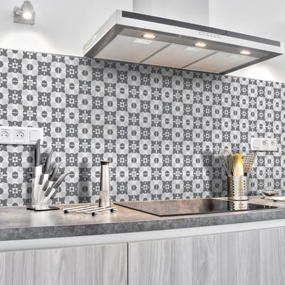 Zelfklevende tegelmuurstickers voor keuken en badkamer - 60 Azulejos Sheila tegelstickers - 60 stickers 20x20cm