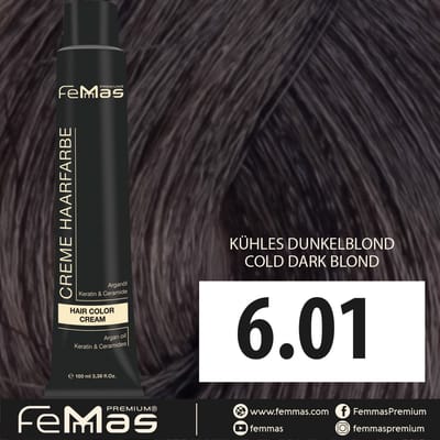 Femmas (6.01) - Haarverf - Koel Donkerblond - 100ml