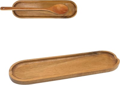 Houten lepelhouder voor het fornuis, lange en gladde lepelsteun voor spatels, lepels en keukengerei