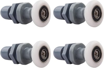 4 Stuks Douchedeur Rollers 23mm - Sterke Laadcapaciteit, Ultra Stille Vervangingen voor Glazen Schuifdeuren, Ideaal voor Badkamergebruik