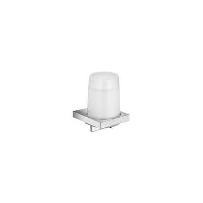 KEUCO Lotion dispenser metaal verchroomd en kristalglas, inhoud navulbaar ca. 180 ml, zeepdispenser voor badkamer en gastentoilet, wandmontage, Edition 11