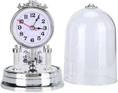 Dailygoods - Dailygoody - Schoorsteenklokken - Stille tafelklok - Retro bureauklok - 11 x 17 cm - Antieke tafelklok - Perfect voor woonkamer en kantoor