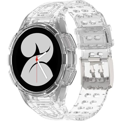 Samsung Galaxy Watch 4 40mm siliconen bandje met frame (transparant)