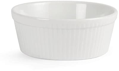 Set van 6 ronde taartvormen van porselein - oven-, magnetron-, vriezer- en vaatwasserbestendig