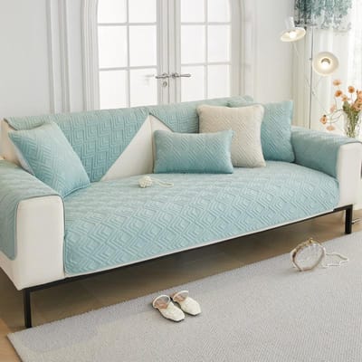 Sofa Cushion Four Seasons Universal Simple Modern Non-Slip Mat Fabric Sofa Cushion Cover Armrest Cover Towel Backrest 70*70cm