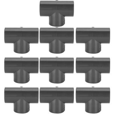 10 Pièces Connecteur en T Raccord de Tuyau d'Eau 3 Voies Raccords de Tube Accessoire pour Aquarium(Forme T 10 Pièces 20mm) 20mm / 0.79in