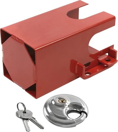 ProPlus Koppelingsslot Aanhanger 110x110mm met discusslot PM [Aanhangerslot - Disselslot]