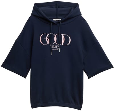 Tom Tailor - Hoodie sweatshirt van Scuba - Maat XL - sky captain blue