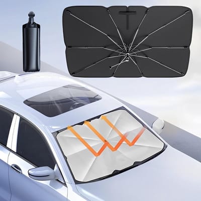 Dailygoods - Auto Zonnescherm voor Voorruit - Bescherming Tegen Hitte en UV-Stralen