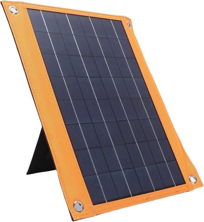 Zonnepaneeloplader - Draagbaar USB Paneel - Kamperen Buiten - 16W Hoog Rendement - 37x30x4 cm - Zwart