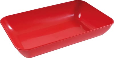 Eberhard Faber knutselschaal - afmetingen 200x150x38mm - rood - kunststof - EF-579915
