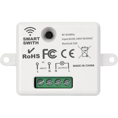 RF 433MHz Draadloze Afstandsbedieningsschakelaar AC 110V 220V 1 Kanaals RF Relais Ontvanger Module Schakelaar Voor LED Licht Lampen Ventilatoren DIY