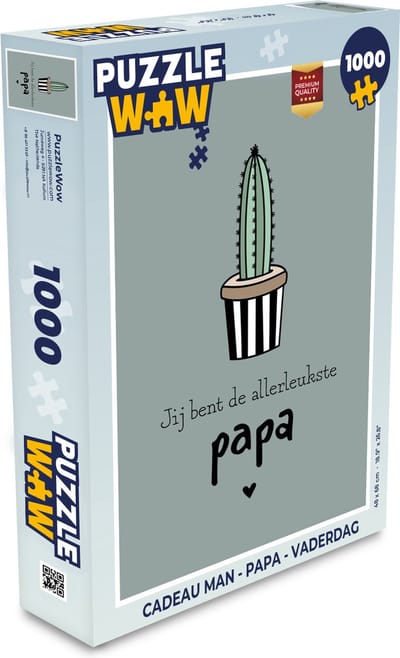 Puzzel Quotes - Jij bent de allerleukste papa - Papa - Spreuken - Legpuzzel - Puzzel 1000 stukjes volwassenen - Vaderdag cadeautje - Cadeau voor vader en papa