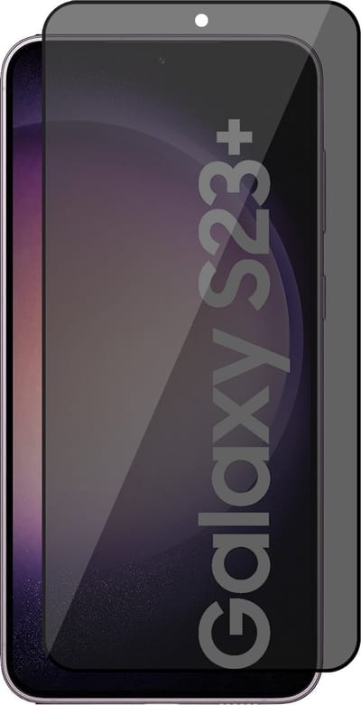 Privacy Screenprotector geschikt voor Samsung Galaxy S23 Plus - Glas Screen Protector FullGuard