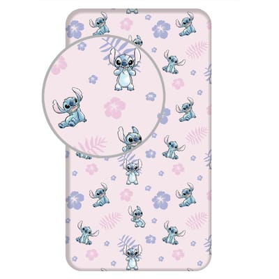Disney Lilo & Stitch hoeslaken - 90 x 200 cm - Katoen