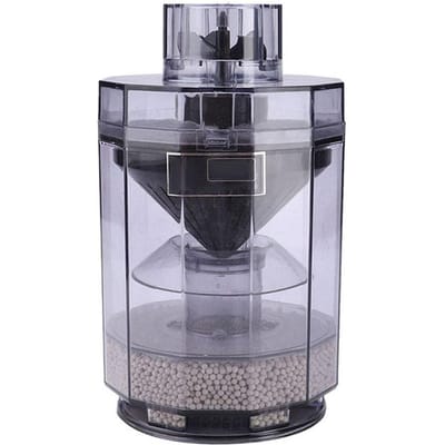 Multifunctionele Aquarium Filter Emmer Ronde Vorm Vissenkom Automatische Zuigreiniger white