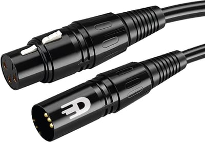 Drivv. Premium XLR Kabel - Microfoon kabel - Mannelijk naar Vrouwelijk 3 pin - 3 Meter