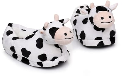 Grappige pantoffels | Koe Sloffen | One size fits all maat 30 t/m 38 voor Kinderen, Dames en Heren | Koe Pantoffel | Zachte binnenschoenen | Sloffen en Pantoffels maat 34, 35, 36, 37, 38, 39 en 40