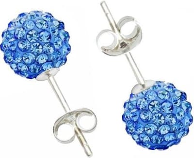 Fako Bijoux® - Oorbellen - Disco Dots - Steker - Blauw