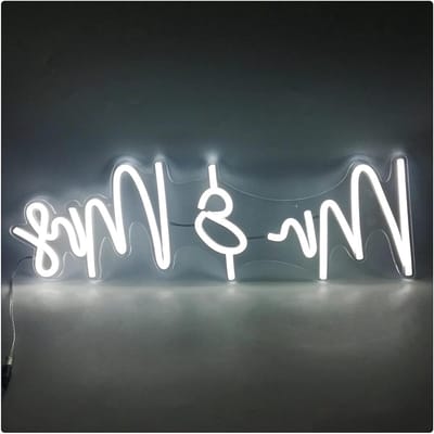 LED Neon Licht - Lichtdecoratie - Feestelijke sfeer - Hoge helderheid - 56x18cm - Geel