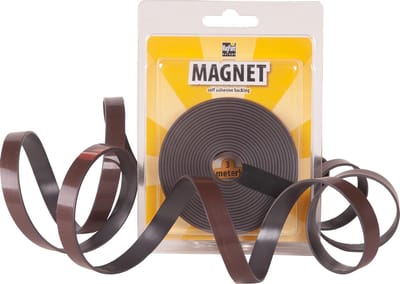 MagPaint Zelfklevend Magneetband - 3 Meter Rol - Sterke Magneetstrip voor Schilderijen & Foto's Ophangen - Flexibele Plakstrip Zonder Boren