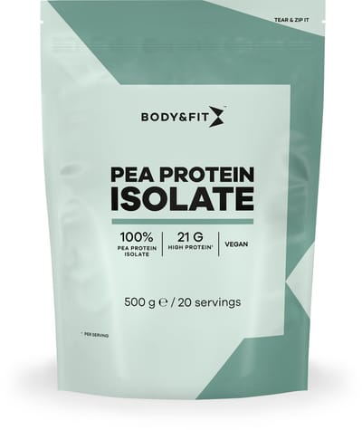 Body & Fit Pea Protein Isolate - Plantaardig Eiwitpoeder - Vegan Protein Poeder - Erwten Eiwit - 500 gram (20 Shakes)