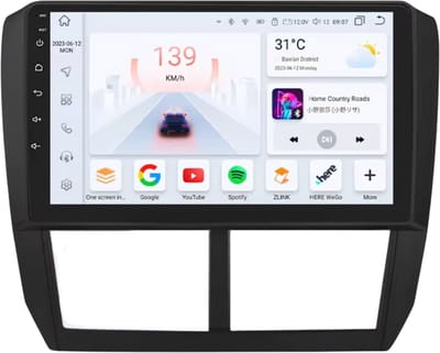 Autoradio met bluetooth - Carplay - Voor Subaru Forester 3 SH en Impreza (2007-2013) - Geschikt voor Apple en Android - Stereo - Navigatie - Navigatiesysteem auto - 3GB 32GB
