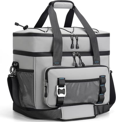 SnelShoppen - Koeltas 40L - Grote Opvouwbare Koelbox - Waterdicht & Dubbelwandig - Thermotas voor Picknick, Camping, Tuin & Feest