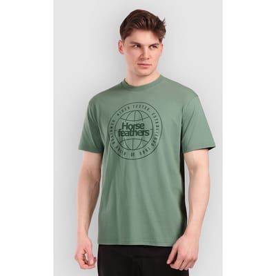 Horsefeathers Global T-shirt (ijsberggroen) - L
