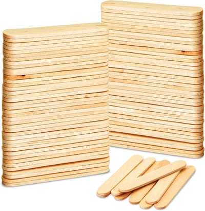 Houten Wax Spatel - Applicator Sticks - Gezichtsbehandelingen - Splintervrij en Huidvriendelijk - 100 Stuks - Natuurlijk Hout