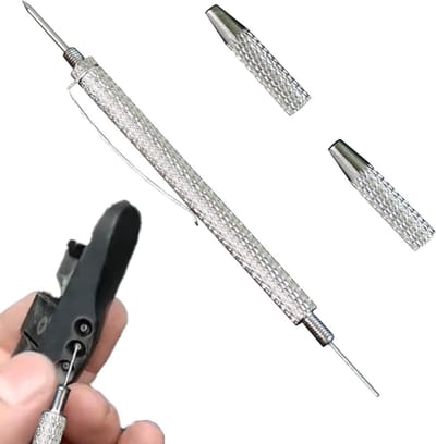 Ruitensproeier Tool - Mondstuk Naald - Zichtbaarheid Verbeteren - Aluminiumlegering - 9 x 1 x 1 cm - Zilverkleurig