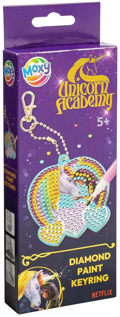 Creative Craft Group Unicorn Academy Diamond Painting Keychain - 20.5x7.5 cm