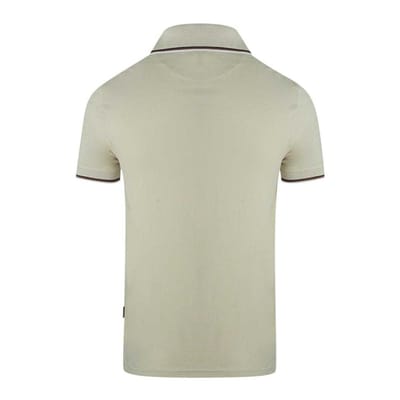 Aquascutum Unisex Logo Polo voor volwassenen (Beige)