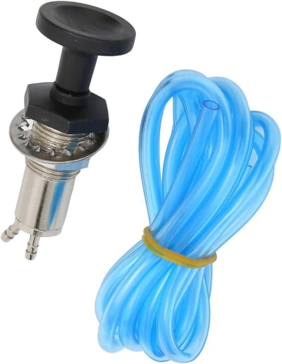 Brandstof Primer Pomp - Brandstofpomp Kit - Motor Onderhoud - Robuust Metaal - 10 x 7 x 4 cm - Zilver