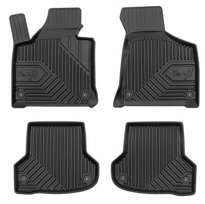 Frogum - No.77 - Automatten 3D - Geschikt voor AUDI RS3 (8P) 2003-2013 - 4-delig - TPE Rubber - Zwart