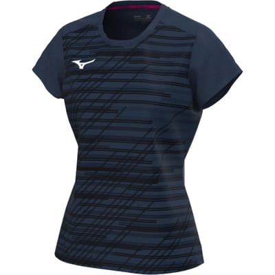 Mizuno Chiba T-shirt Dames-Donkerblauw