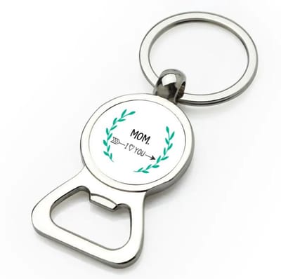 Akyol - mom i love you flesopener - Mama - de liefste moeder - moeder cadeautjes - moederdag - verjaardag - geschenk - kado - 9 bij 3 cm