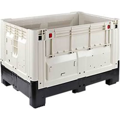 Palletbox met poten, inklapbaar, 565 liter