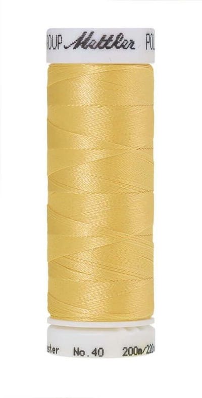 AMANN POLYSHEEN NAAI-BORDUURGAREN, COL-0640 GEEL, 200M, PER STUK.