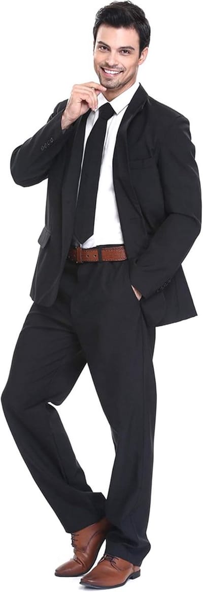 Heren Feestpak Compleet met Pantalon en Stropdas voor Kerst en Feestjes