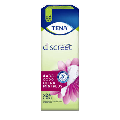 TENA Discreet Ultra Mini Plus – inlegkruisjes voor urineverlies – 144 stuks