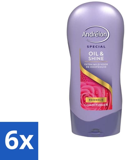 6 x Andrélon Conditioner Oil & Shine 300 ml - Haarkleur - Haartype - Haarschade - Haarschubben - Haartype