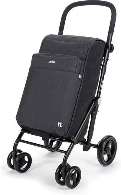 Boodschappentrolley met Wielen - Opvouwbaar - Afneembare Boodschappentas - Boodschappenwagen