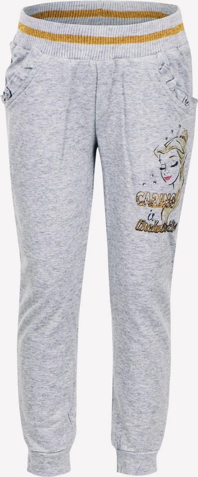 Disney Princess joggingbroek - Belle - grijs/goud - maat 110/116