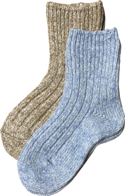 Thermosokken | Natuurlijke Alpacawollen Sokken voor kinderen en peuters | Wintersokken | Gezellige sokken | Cadeau voor kinderen en peuters | 2 paar