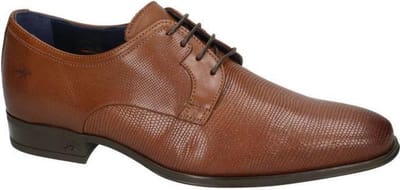 Fluchos -Heren - cognac/caramel - geklede lage schoenen - maat 40