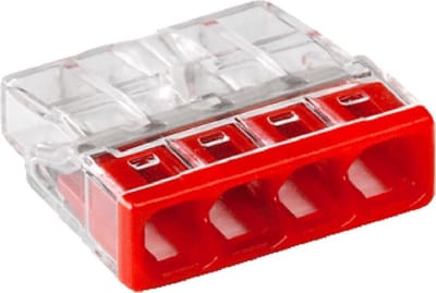 WAGO - Lasklem 4-voudig 0,5-2,5 mm² 2273-204 - 25 stuks