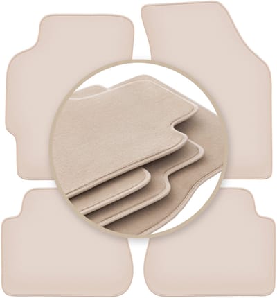PREMIUM beige vloermatten voor: Kia Shuma sedan 1997-2004