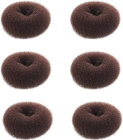 Extra kleine haarbroodje maker voor kinderen - 6 stuks, mini haardonut shaper voor kort en dun haar
